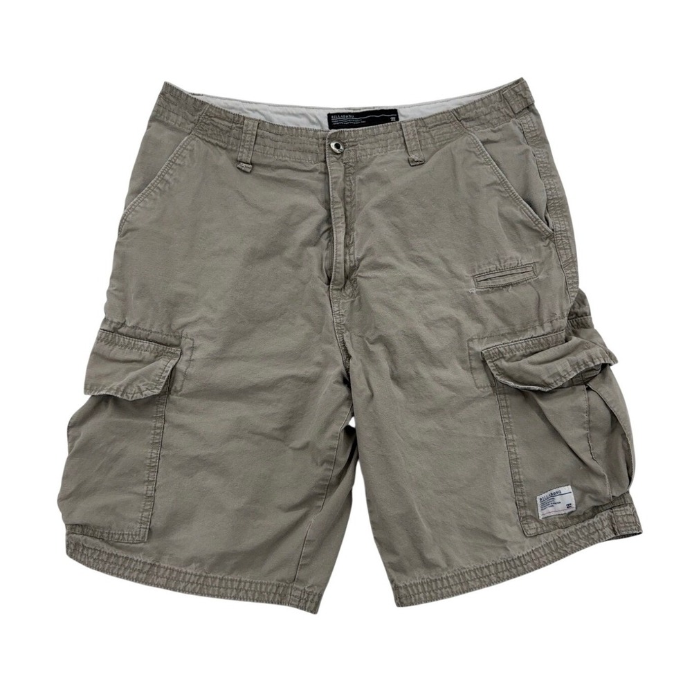 Billabong Cargo Shorts Mens 34 Green Excellent Cotton Utility M214TSCH